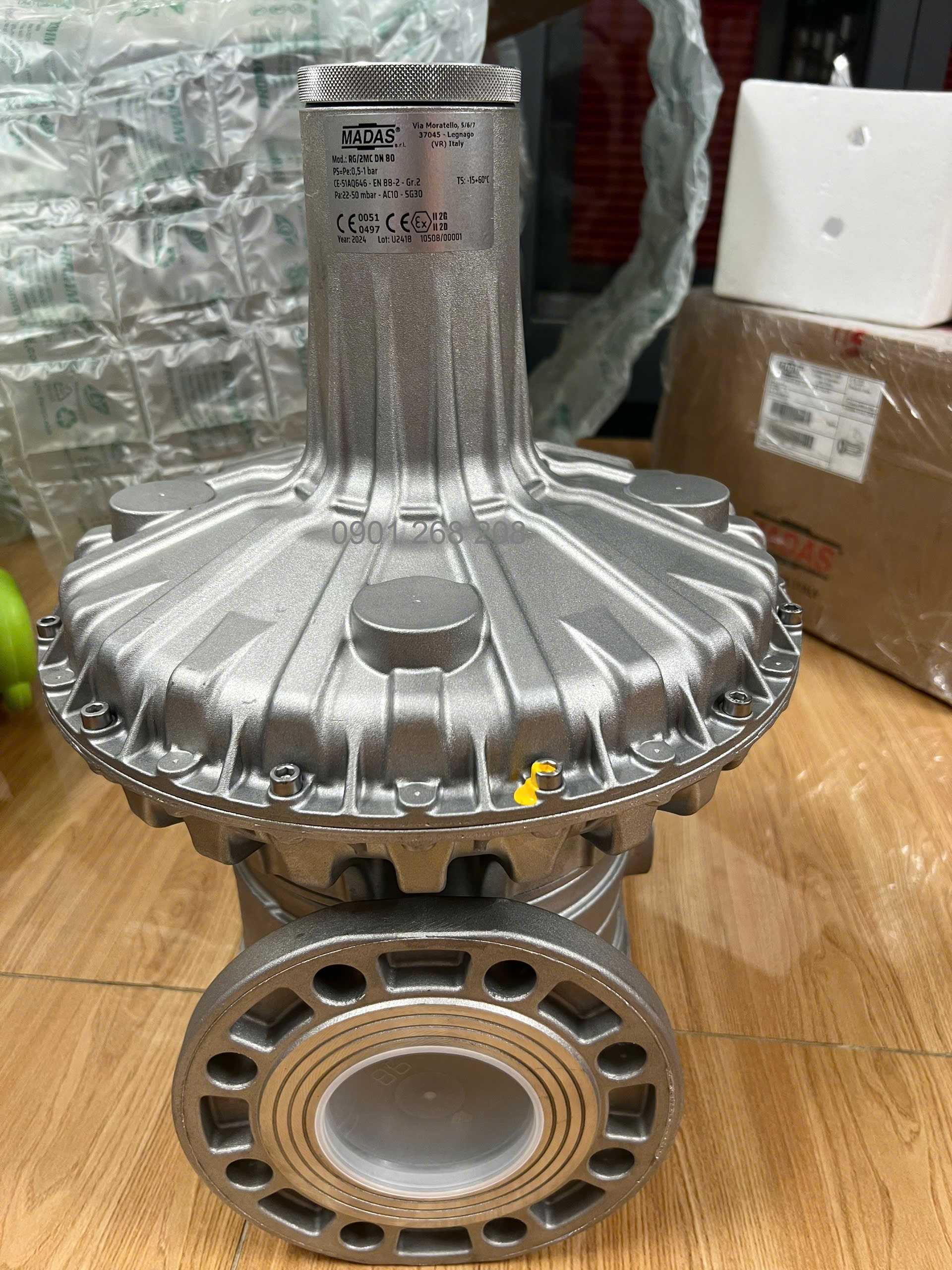VAN ĐIỀU ÁP MADAS RG/2MC DN80 22-50mbar